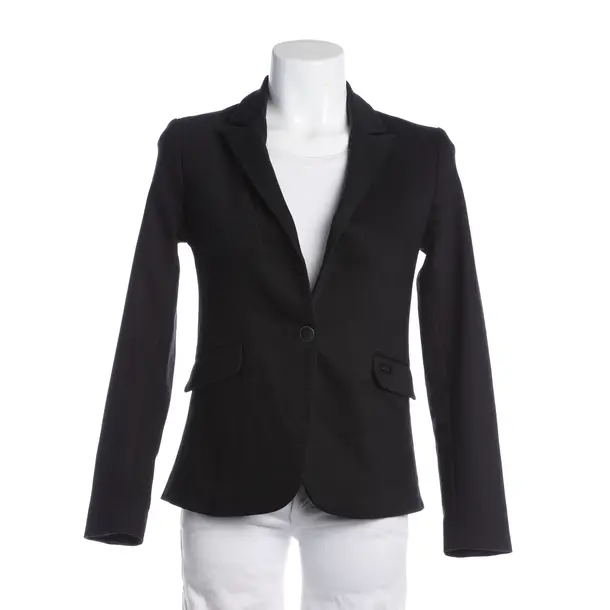 Blazer, in Black, Cotton, Mos Mosh