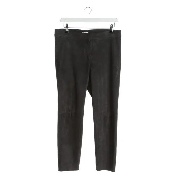 Pants, in Dark Gray, Leather, Brunello Cucinelli
