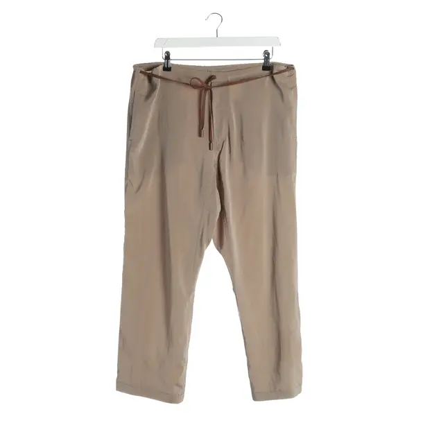 Pantaloni, in Marrone chiaro, Seta, Brunello Cucinelli