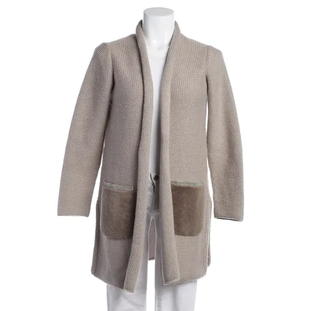 Strickjacke, in Hellgrau, Wolle, Fabiana Filippi