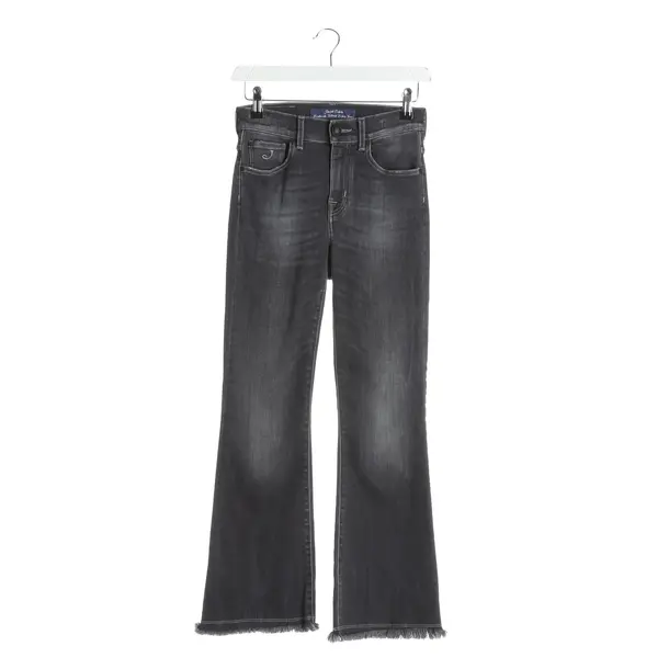 Slim Fit Jeans, in Dark Gray, Cotton, Jacob Cohen