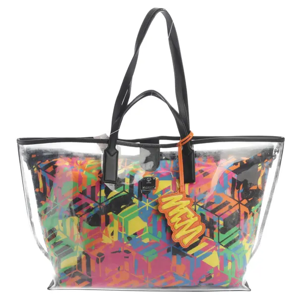 Shopper Bag, in Multicolored, Polyurethane, MCM
