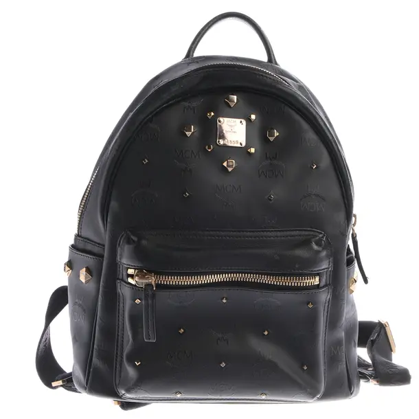 Backpack, in Black, Leather, MCM