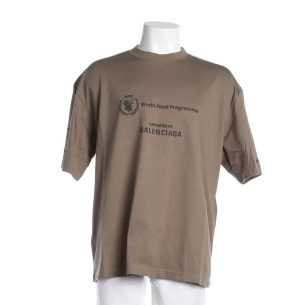 T-Shirt, in Brown, Cotton, Balenciaga
