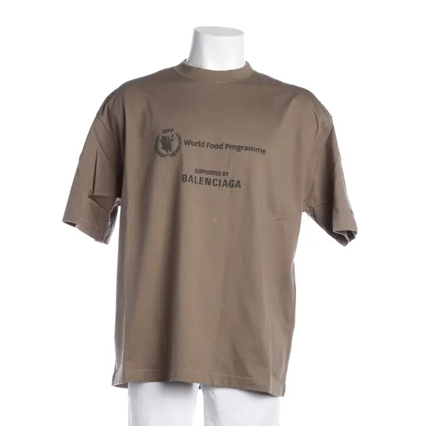 T-Shirt, in Braun, Baumwolle, Balenciaga