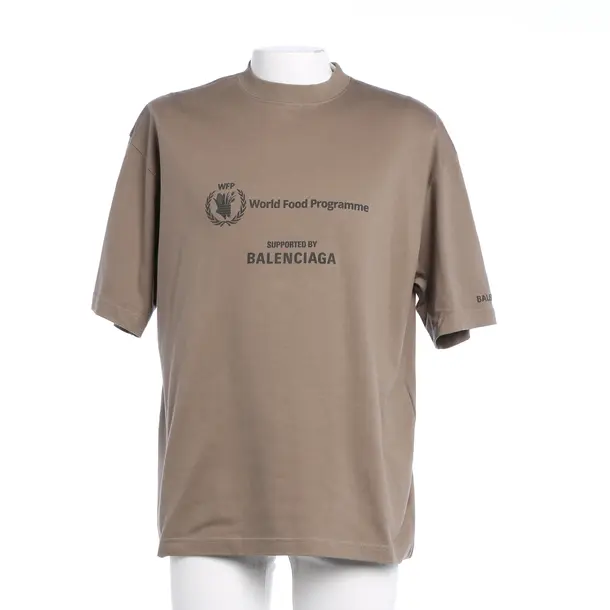 T-Shirt, in Braun, Baumwolle, Balenciaga