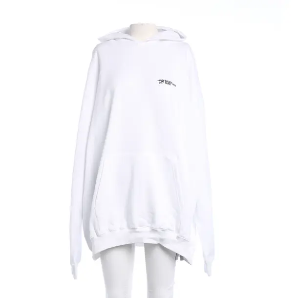 Hoodie, in Weiß, Baumwolle, Balenciaga