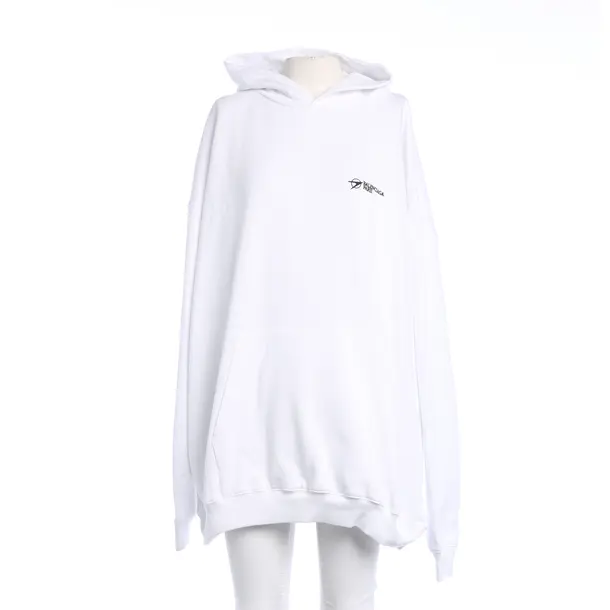 Hoodie, in Weiß, Baumwolle, Balenciaga