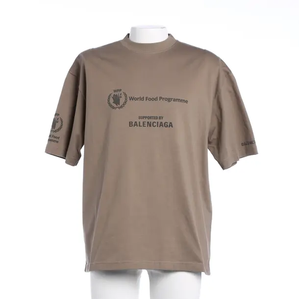 T-Shirt, in Brown, Cotton, Balenciaga