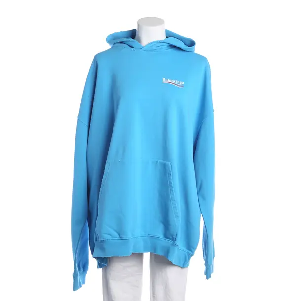 Hoodie, in Blue, Cotton, Balenciaga