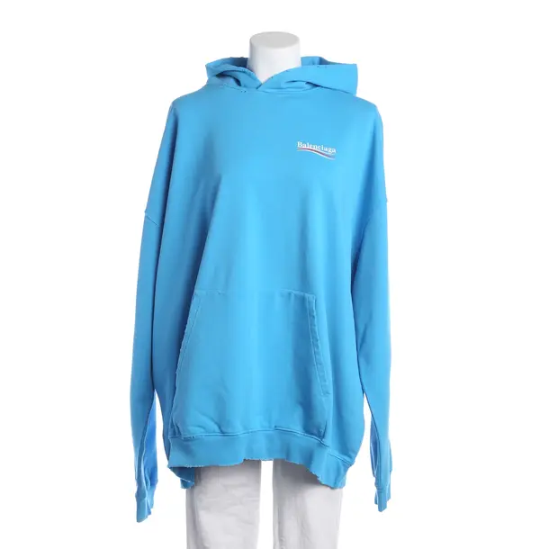 Hoodie, in Blue, Cotton, Balenciaga
