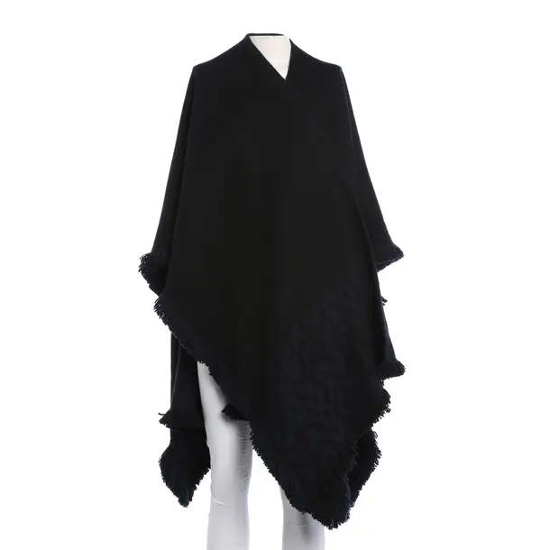 Poncho, in Navy, Kaschmir, Valentino