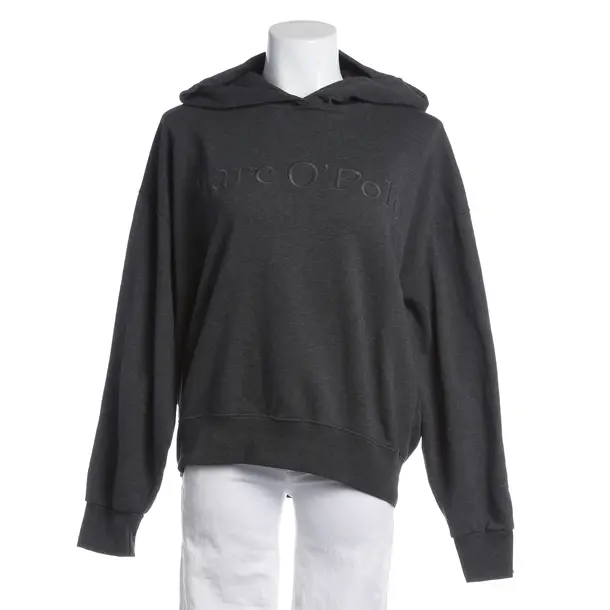Hoodie, in Dunkelgrau, Baumwolle, Marc O'Polo