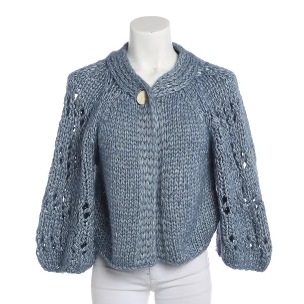 Strickjacke, in Blau, Seide, Iris von Arnim