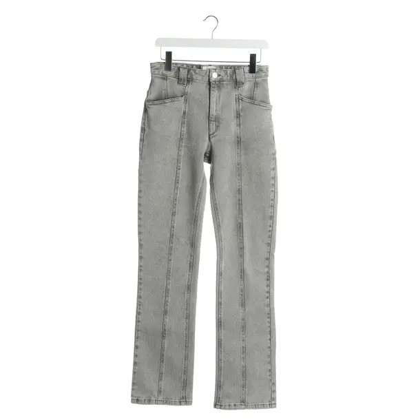 Jeans Straight Fit, in Grau, Baumwolle, Isabel Marant