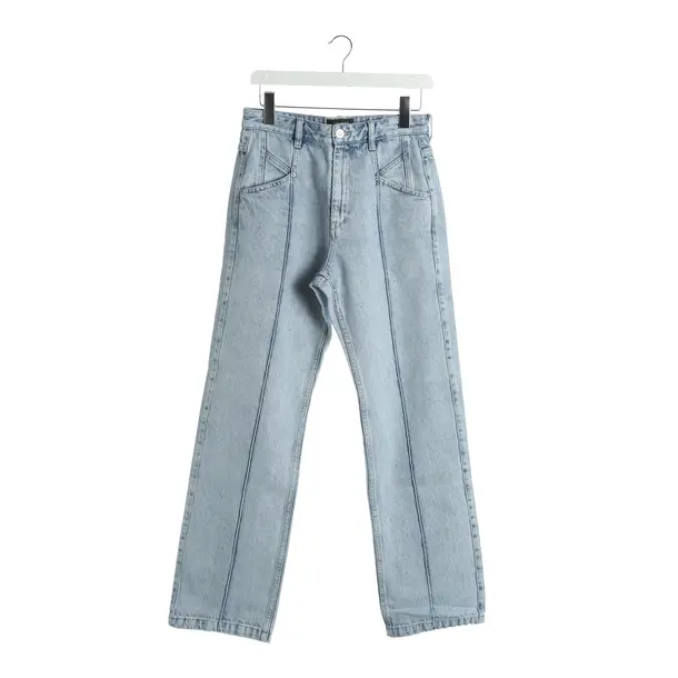 Jeans Straight Fit, in Blau, Baumwolle, Isabel Marant