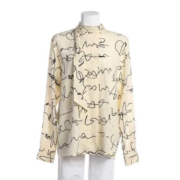 Bluse, in Beige, Seide, Victoria Beckham