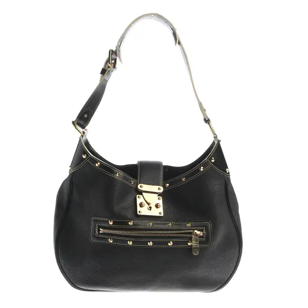 Shoulder Bag, in Black, Leather, Louis Vuitton