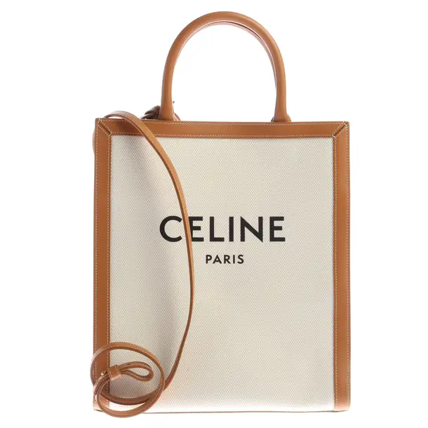 Shopper, in Cream, Baumwolle, Céline