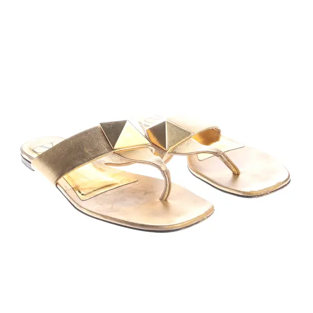 Sandals, in Gold, Valentino