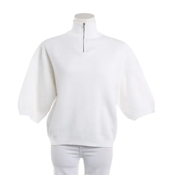 Sweatshirt, in White, Viscose, Closed