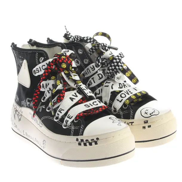 High-Top Sneakers, in Multicolored, R13