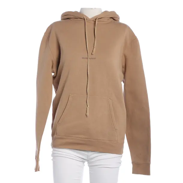 Hoodie, in Hellbraun, Baumwolle, Saint Laurent