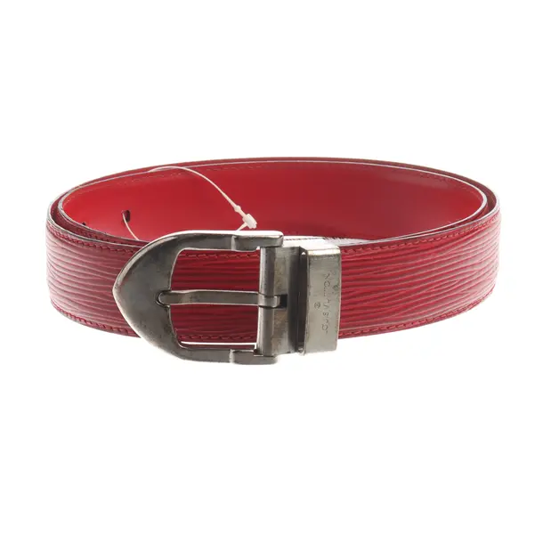 Belt, in Red, Leather, Louis Vuitton