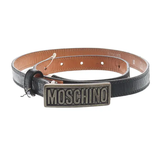 Gürtel, in Schwarz, Leder, Moschino