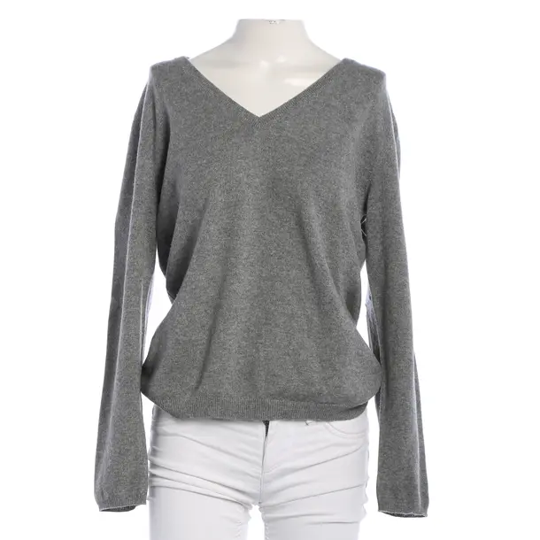 Pullover, in Grau, Wolle, Brunello Cucinelli