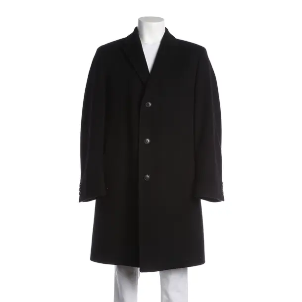 Cappotto mezza stagione, in Nero, Lana, Hugo Boss Etichetta Nera