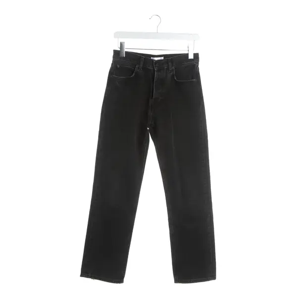 Straight Fit Jeans, in Dark Gray, Cotton, Anine Bing