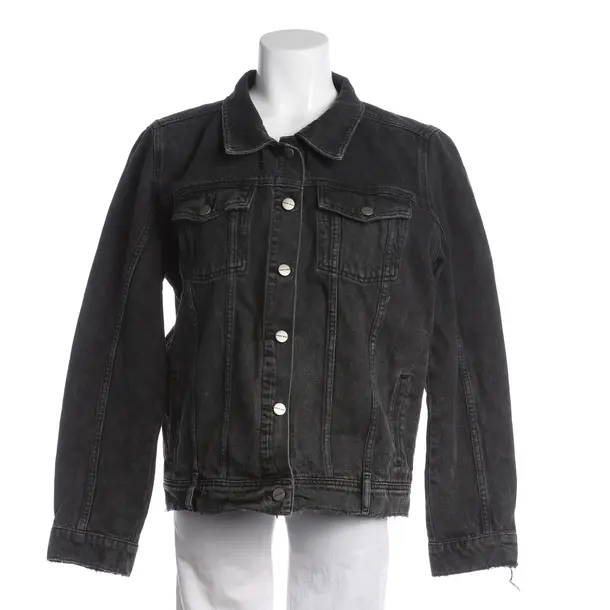 Denim Jacket, in Black, Cotton, Anine Bing