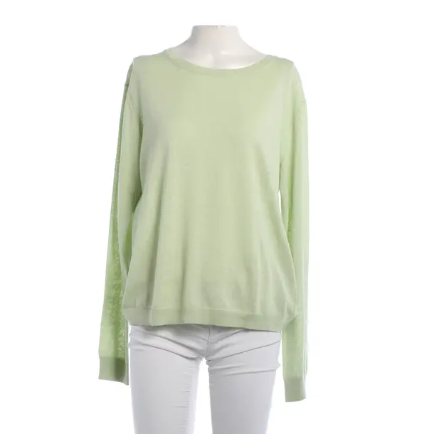 Maglione, in Verde chiaro, Lino, Chiuso