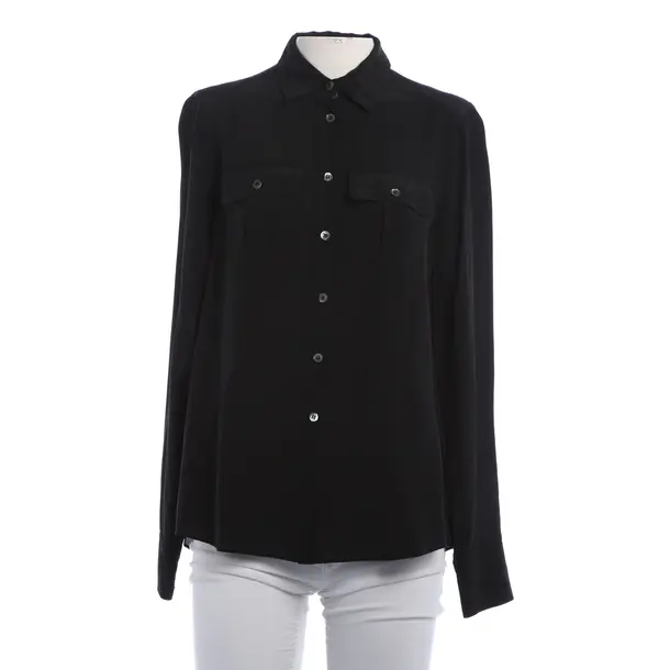 Blouse, in Black, Silk, Bogner