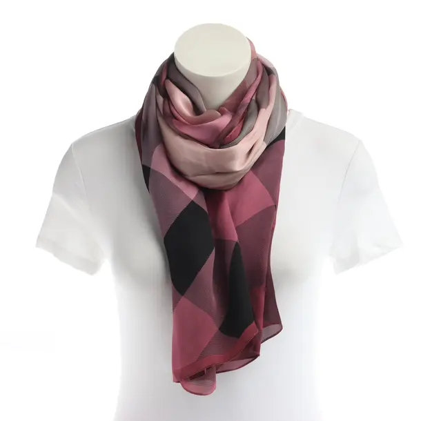 Shawl, in Multicolored, Silk, Burberry