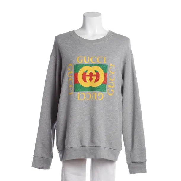 Felpa, in Grigio, Cotone, Gucci