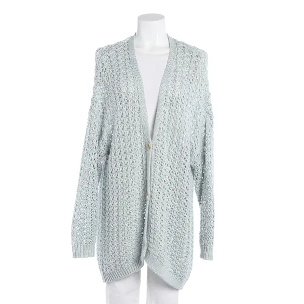 Strickjacke, in Hellblau, Baumwolle, Twin Set