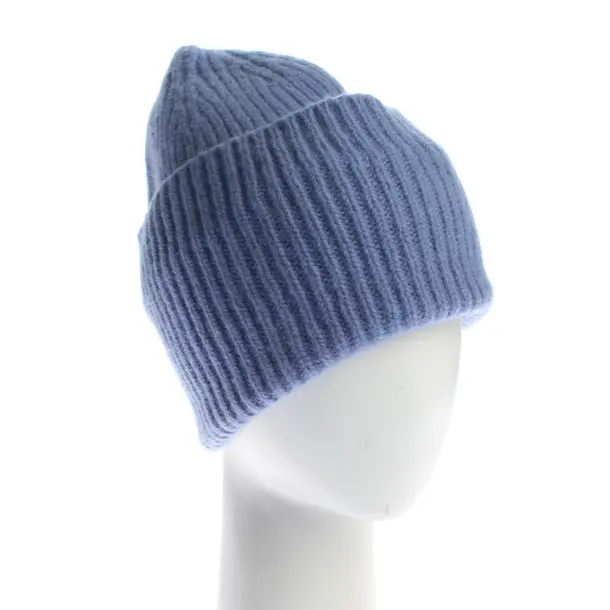 Beanie, in Blue, Wool, by Aylin König