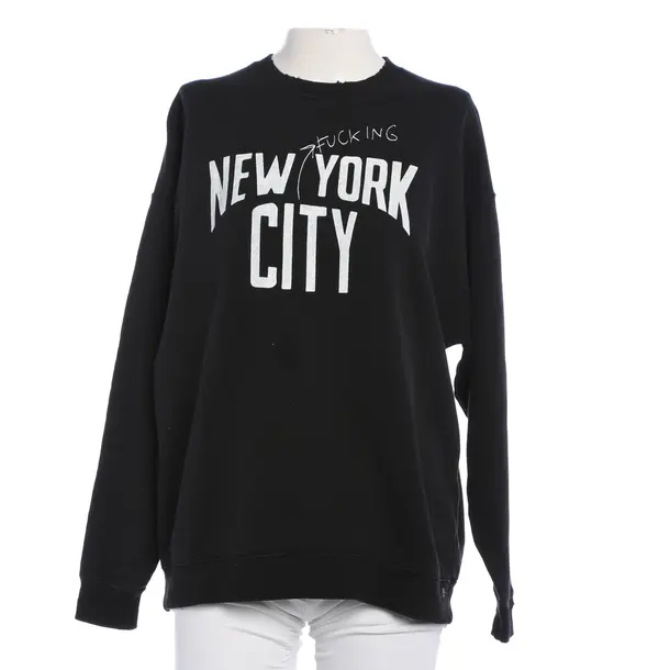 Sweatshirt, in Schwarz, Baumwolle, R13