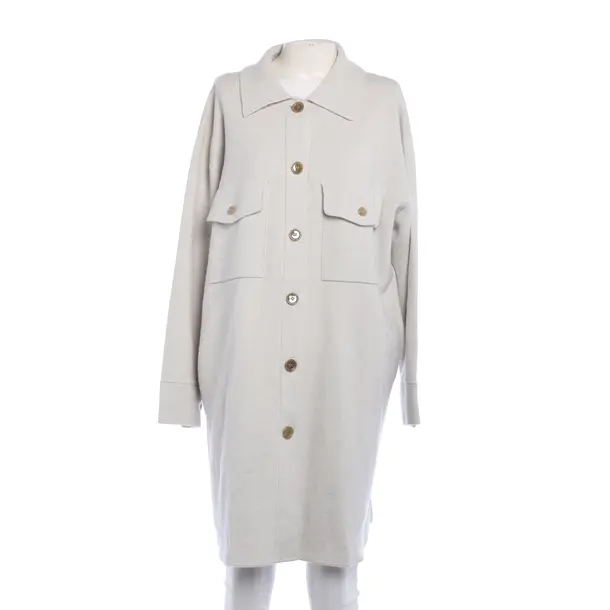 Strickjacke, in Hellgrau, Wolle, Allude