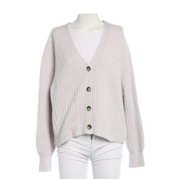 Strickjacke, in Hellgrau, Wolle, Allude