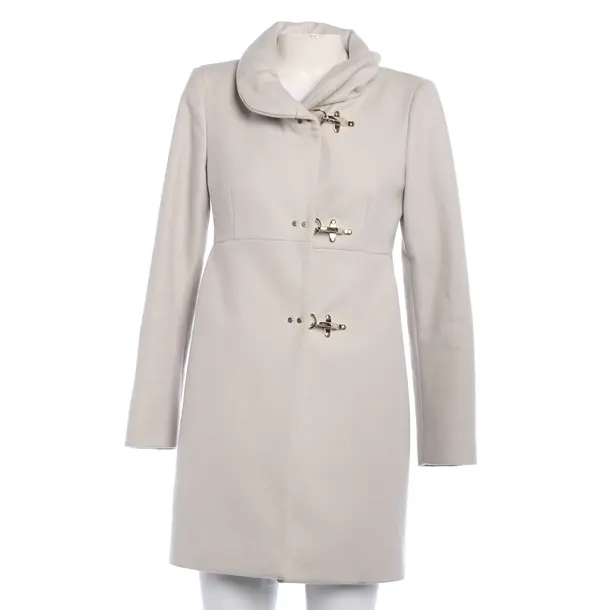 Mid-Season Coat, in Light Gray, Wool, Fay