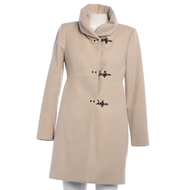 Mid-Season Coat, in Beige, Wool, Fay
