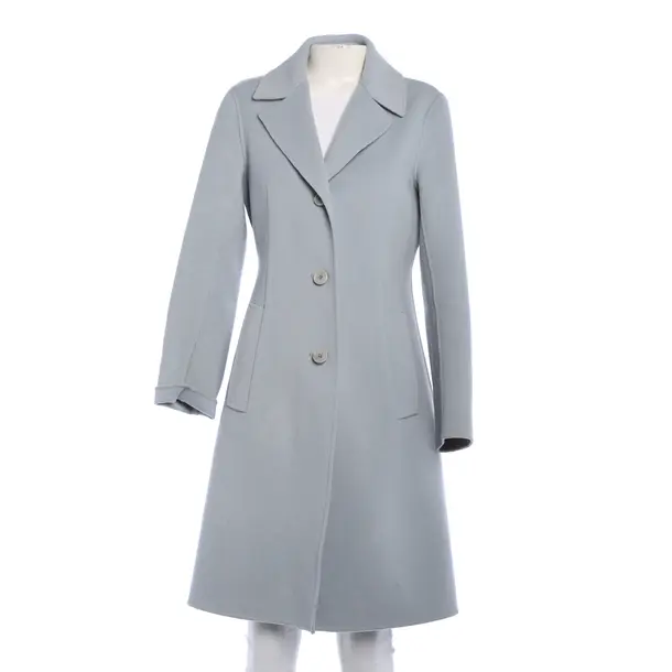 Mid-Season Coat, in Light Blue, Wool, Max Mara