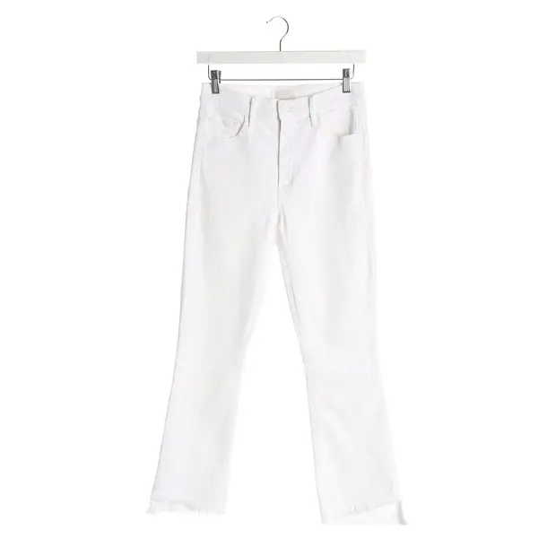 Slim Fit Jeans, in Cream, Cotton, Mother