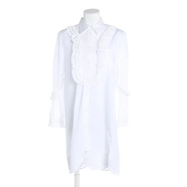 Kleid, in Weiß, Baumwolle, Prada