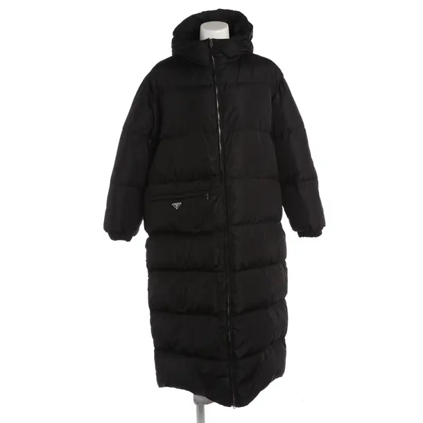 Winter Coat, in Black, Polyamide, Prada