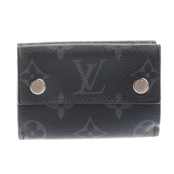 Geldbörse, in Schwarz, Leder, Louis Vuitton