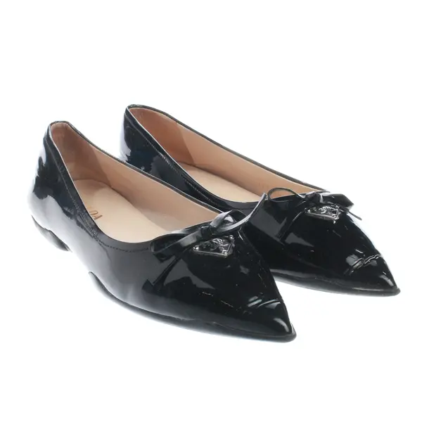 Ballet Flats, in Black, Prada